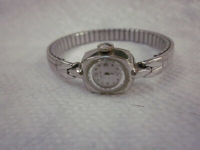 Vintage 10K Gold Filled White Gold Hamilton WATCH Wristwatch