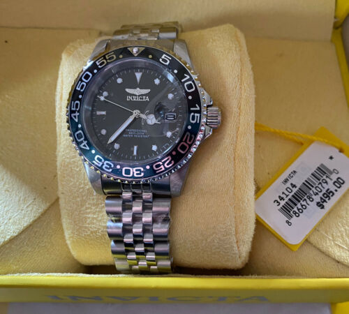 NEW Invicta 40mm Men Original PRO DIVER Batman Bezel Jubilee