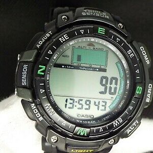 CASIO VINTAGE DIGITAL WATCH 2272 PRG-40SJ TRIPLE SENSOR PRO