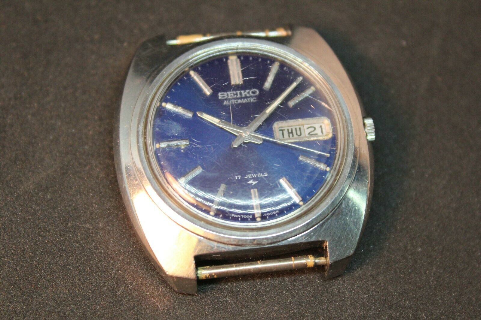 Vintage 1972 Seiko Automatic 7006-7007 Stainless Blue Dial Working Men's  Watch | WatchCharts