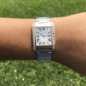 Cartier, Tank Anglaise, 18ct White Gold