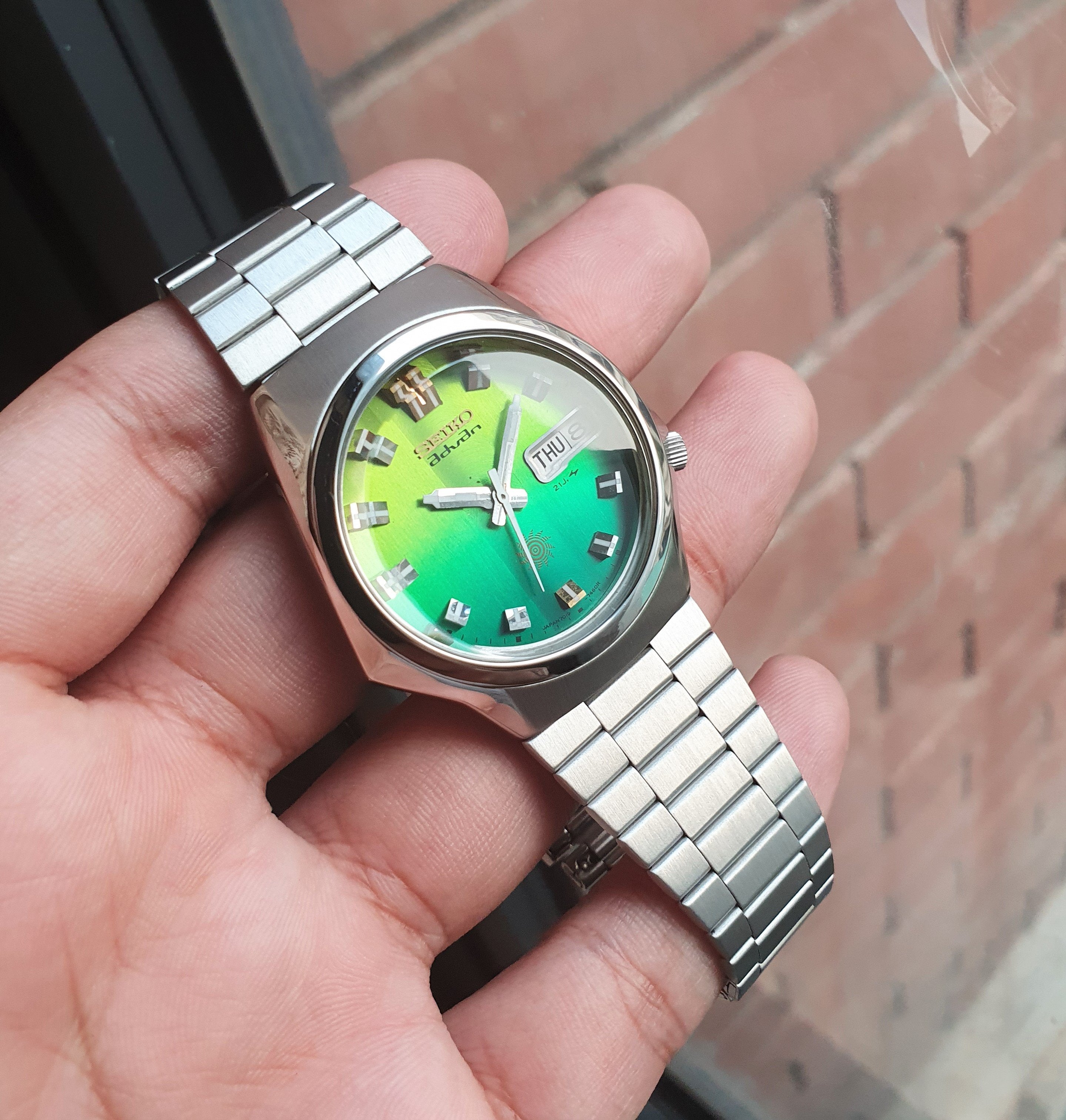 100周年シニア(メタリック) FS: Seiko Advan Green dial 1974 JDM Watch $349 Shipped (SERVICED