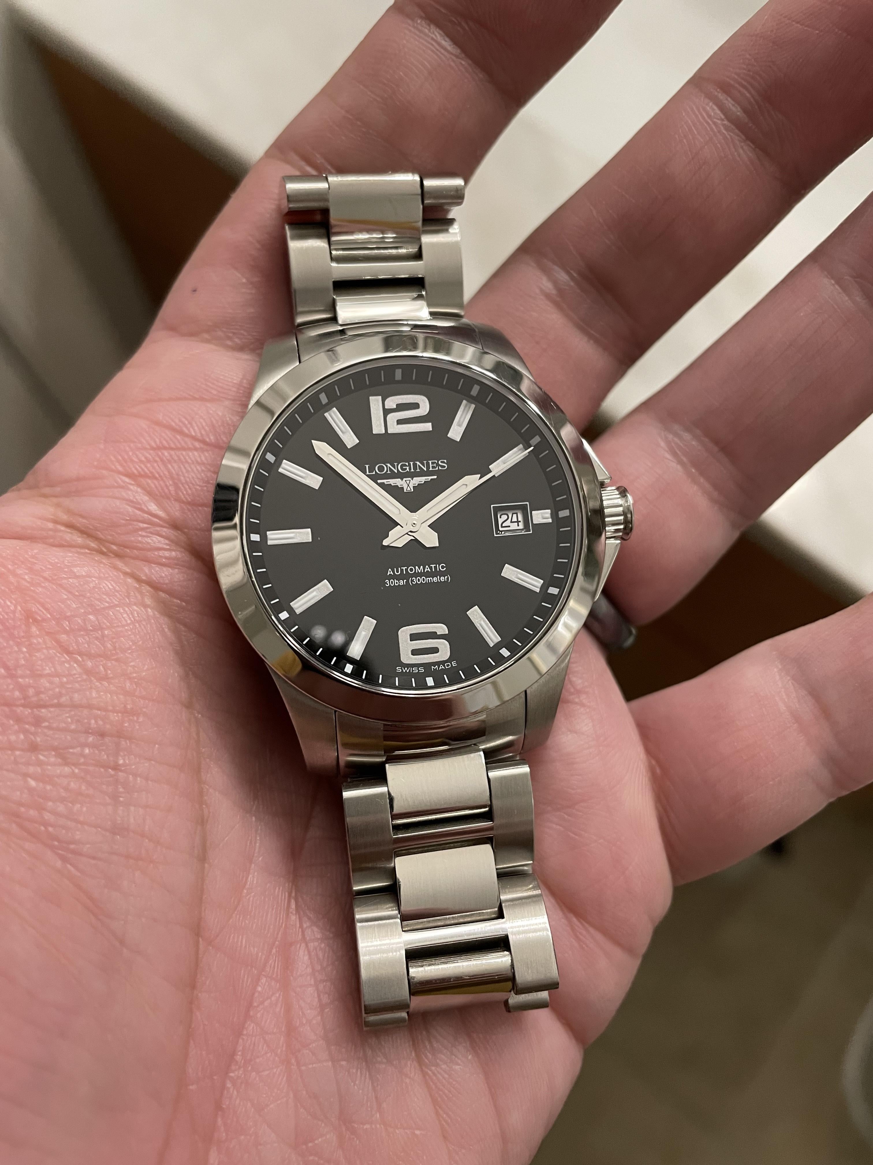 WTS Longines Men s L3.676.4.58.6 Conquest Stainless Steel Watch