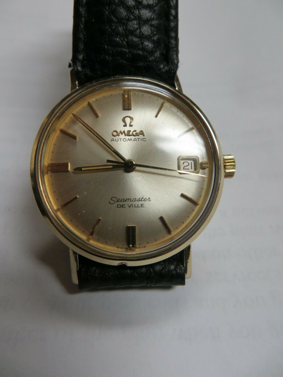 Omega seamaster 2024 deville gold filled