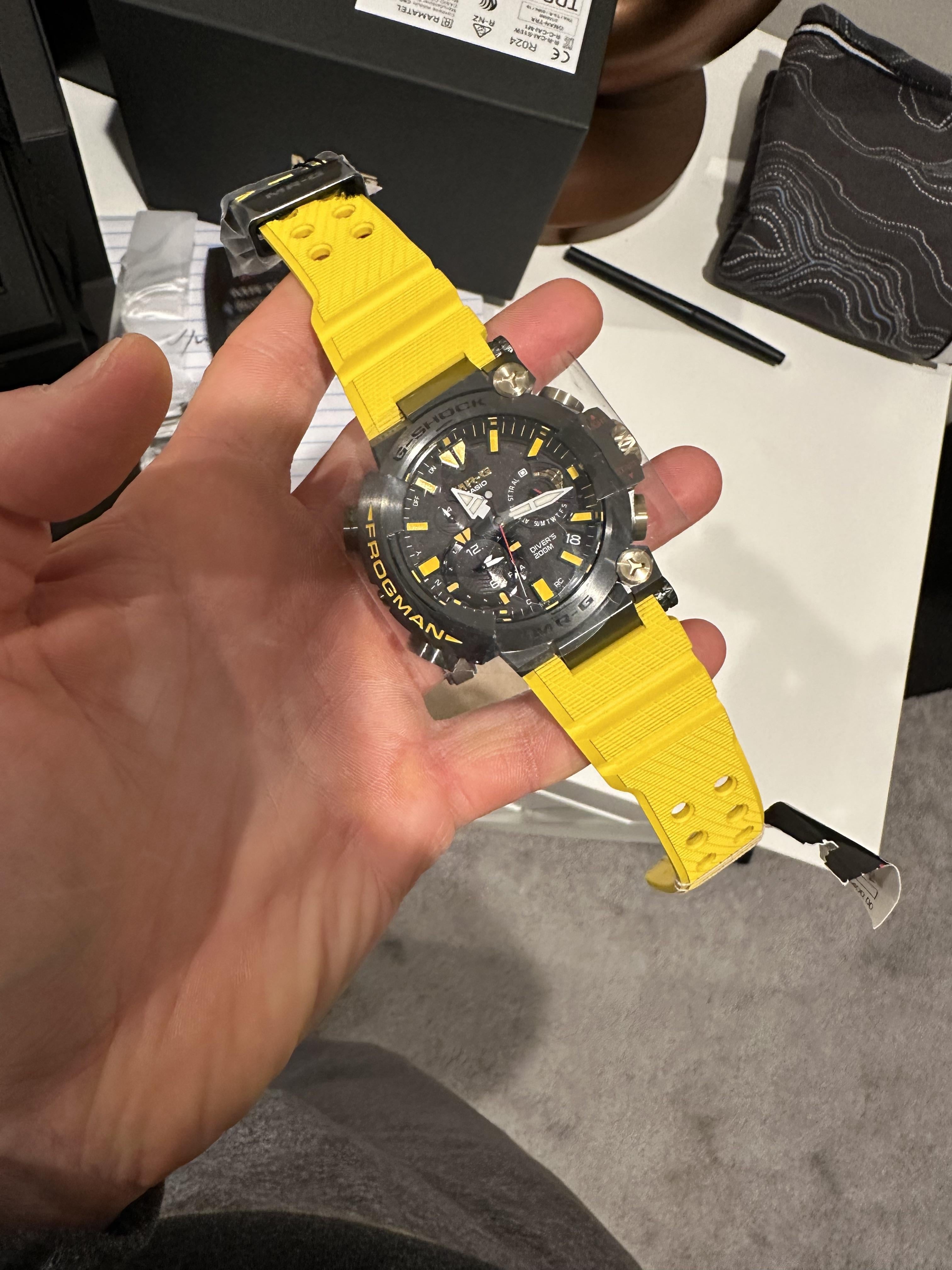 G shock frogman online yellow price