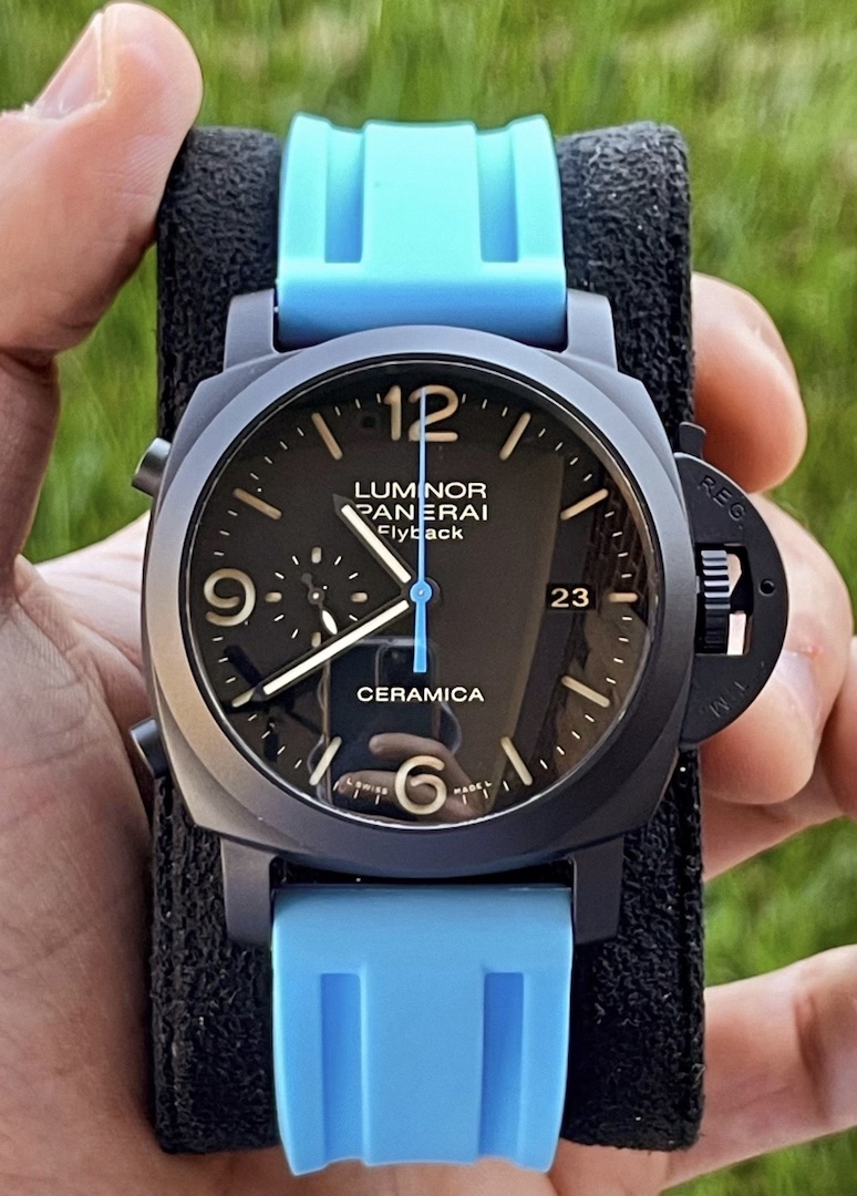 FS Panerai Luminor 1950 Black Ceramic 3 Days Flyback 44mm Full