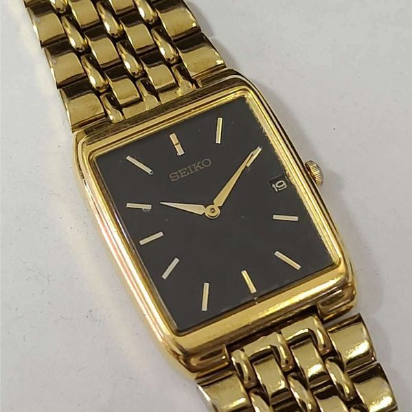 Seiko 7N39-5A39 Quartz Gold Plated Stainless Steel Watch WORKING ...