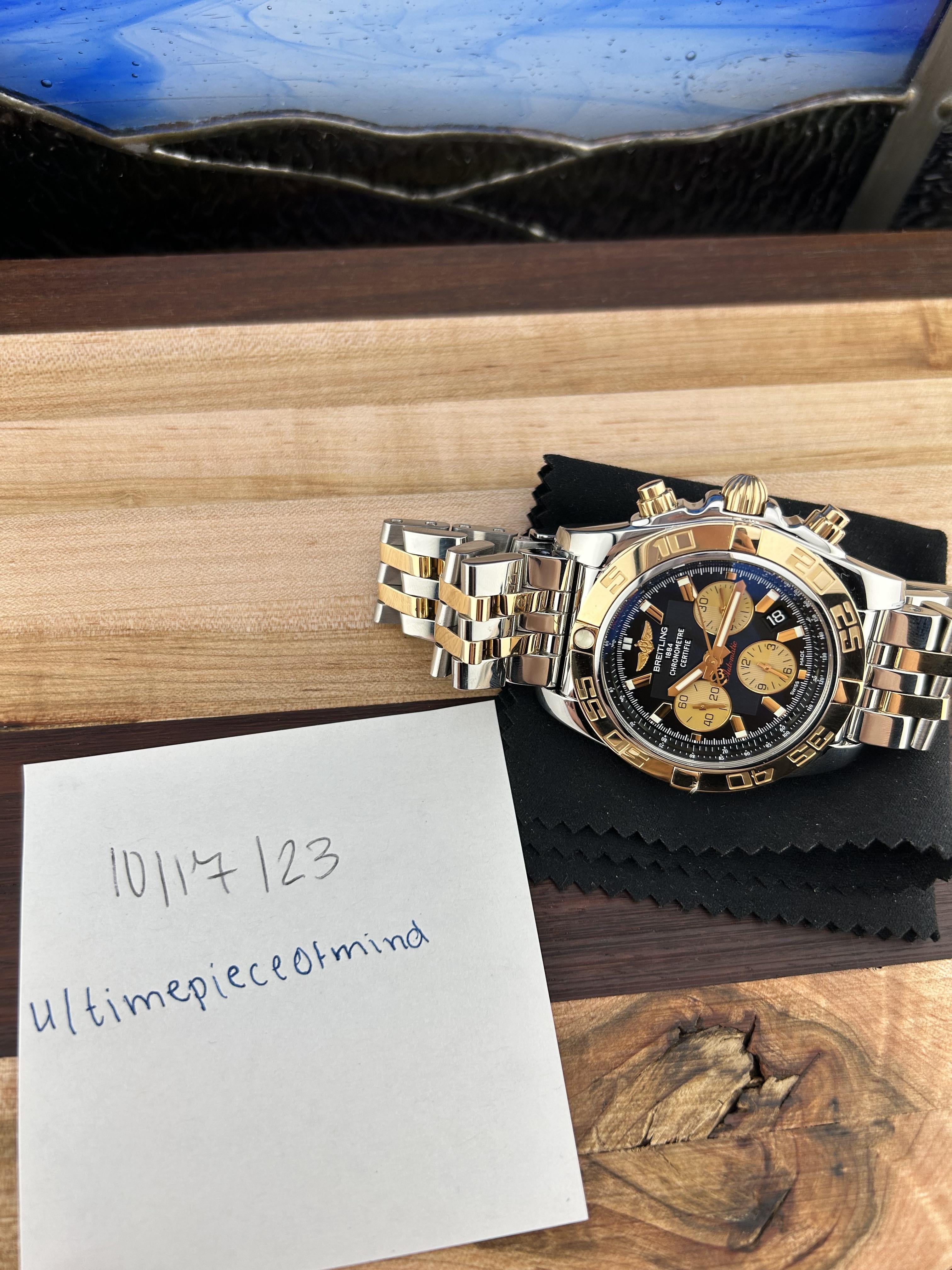 breitling chronomat 44 steel gold