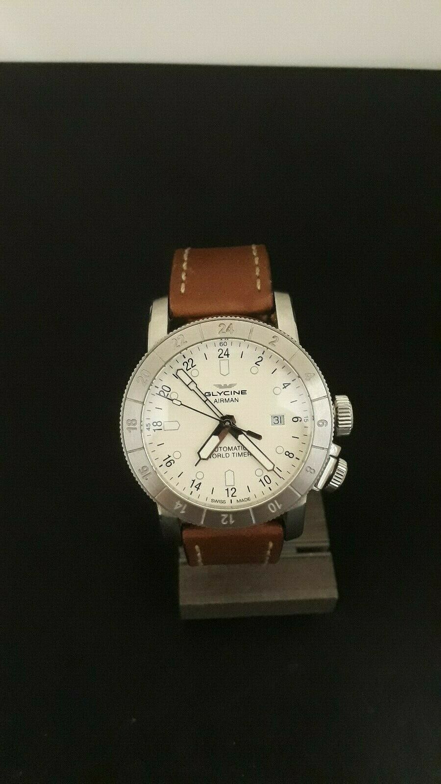 glycine airman world timer gmt