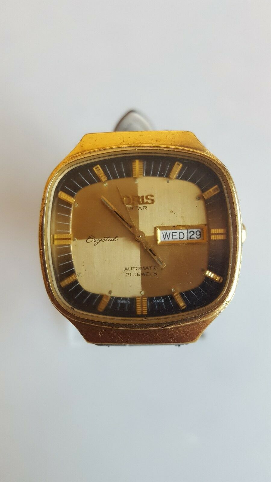 Vintage ORIS Star Crystal 6821 Automatic Men s Watch. ETA 2879