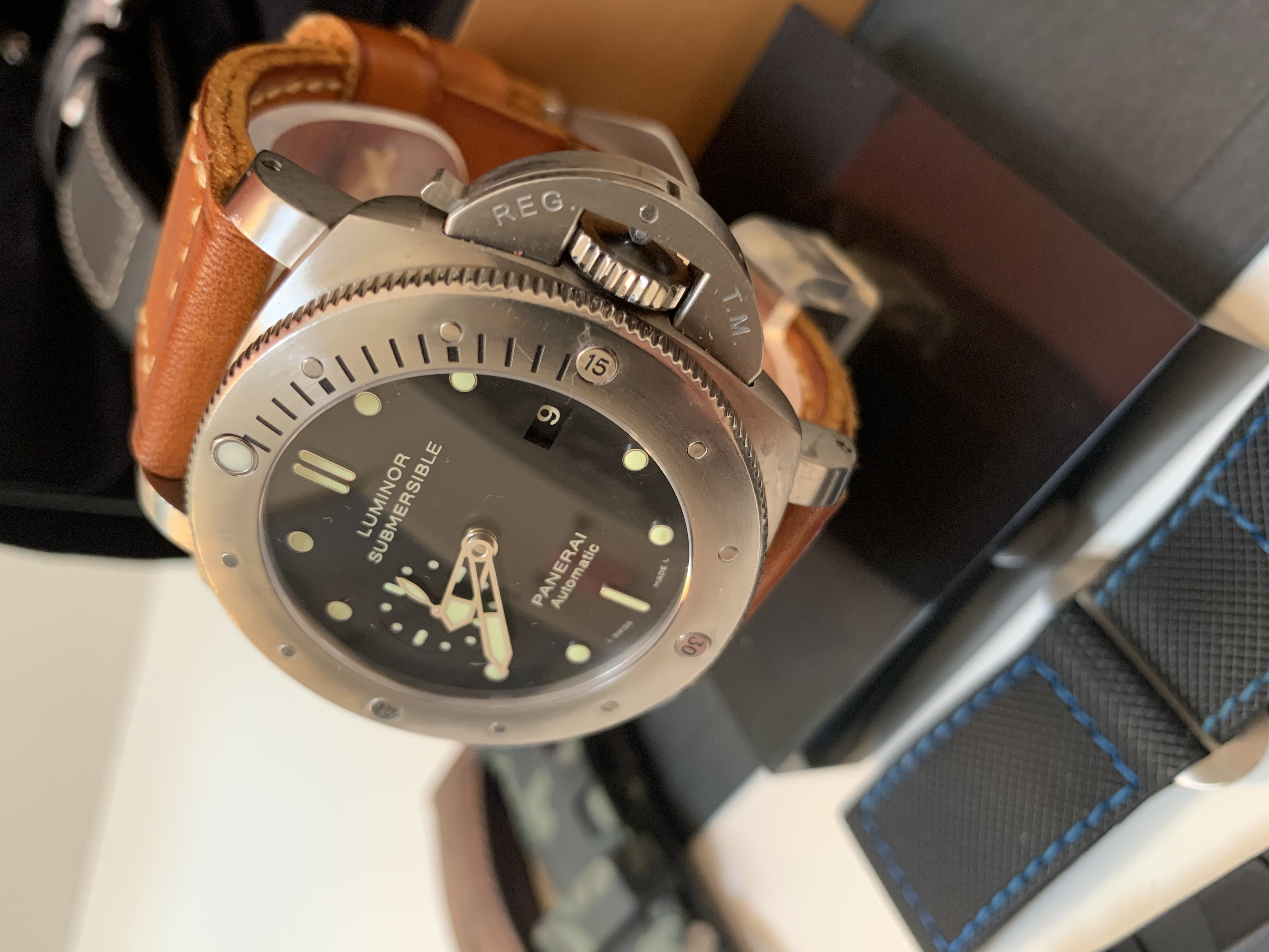 FS Panerai PAM 305 Submersible complete kit with extra straps