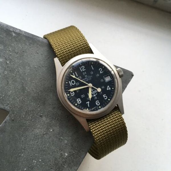 HAMILTON Khaki 9365A ランカスター Navy 錨マーク Vintage Hamilton