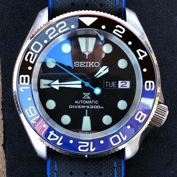 Seiko used SKX009 SKX Batman Mod, Turtle Dial, NH36 Mvmt, DD Sapphire,  hands etc | WatchCharts