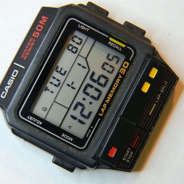 casio カシオ SDB-300W 動作品 1810 ヴィンテージ Casio SDB-300W Black Version Watch Module 503 Vintage Very