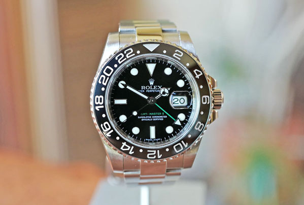 FS ROLEX GMT MASTER II Automatic Black Ceramic Bezel Steel 40mm