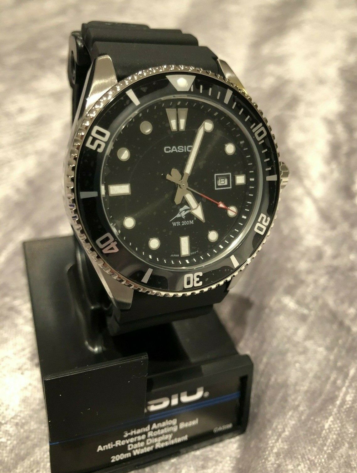 Mens Casio Marlin Divers Watch MDV1061A 200M Sports Duro Analog BLACK