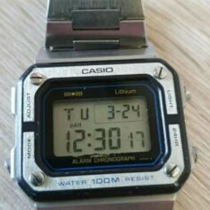 rare Casio W-770 Vintage Alarm Chronograph 548 B-613L Japan LCD