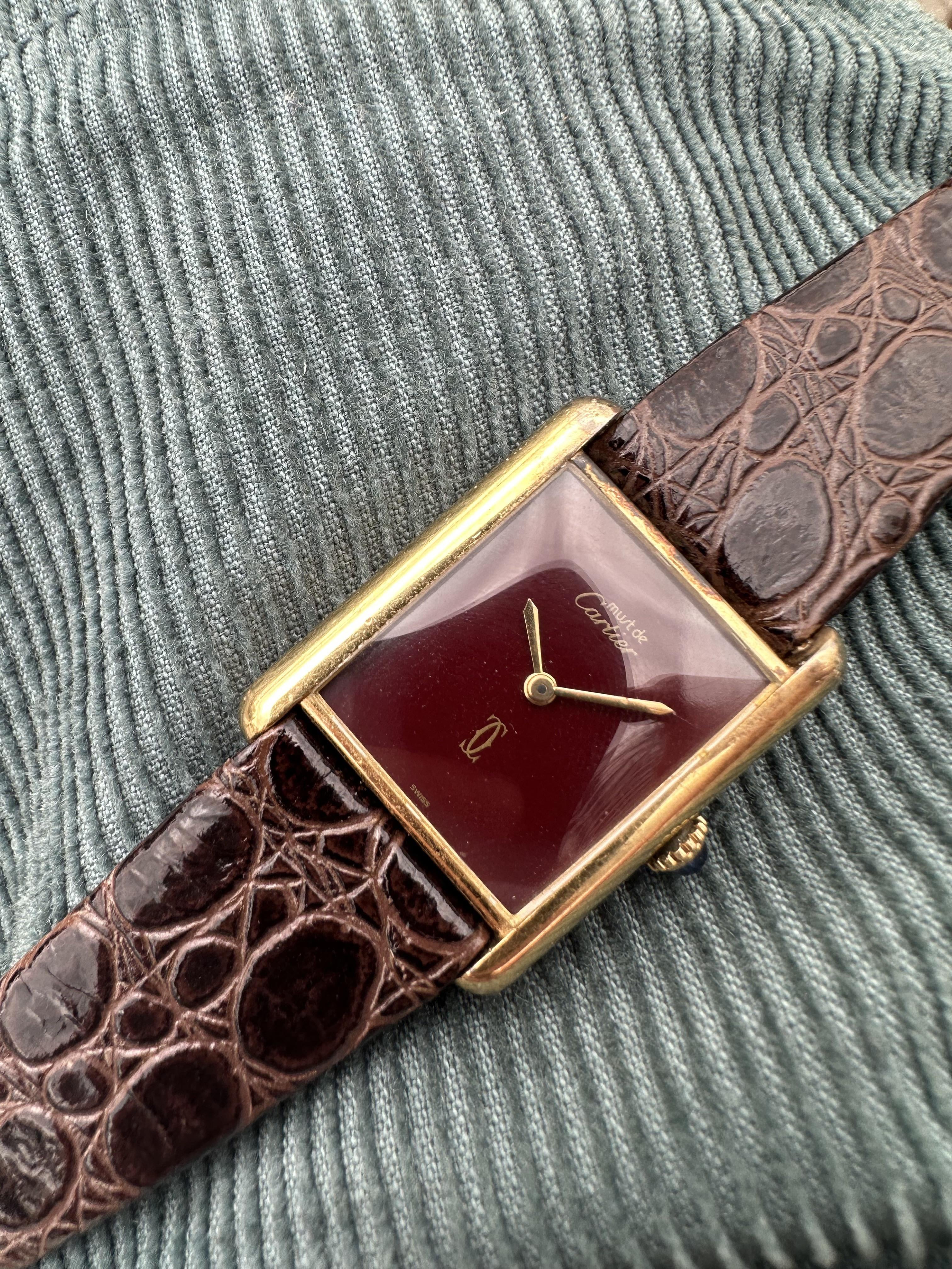 WTS] Cartier Tank Must - Burgundy