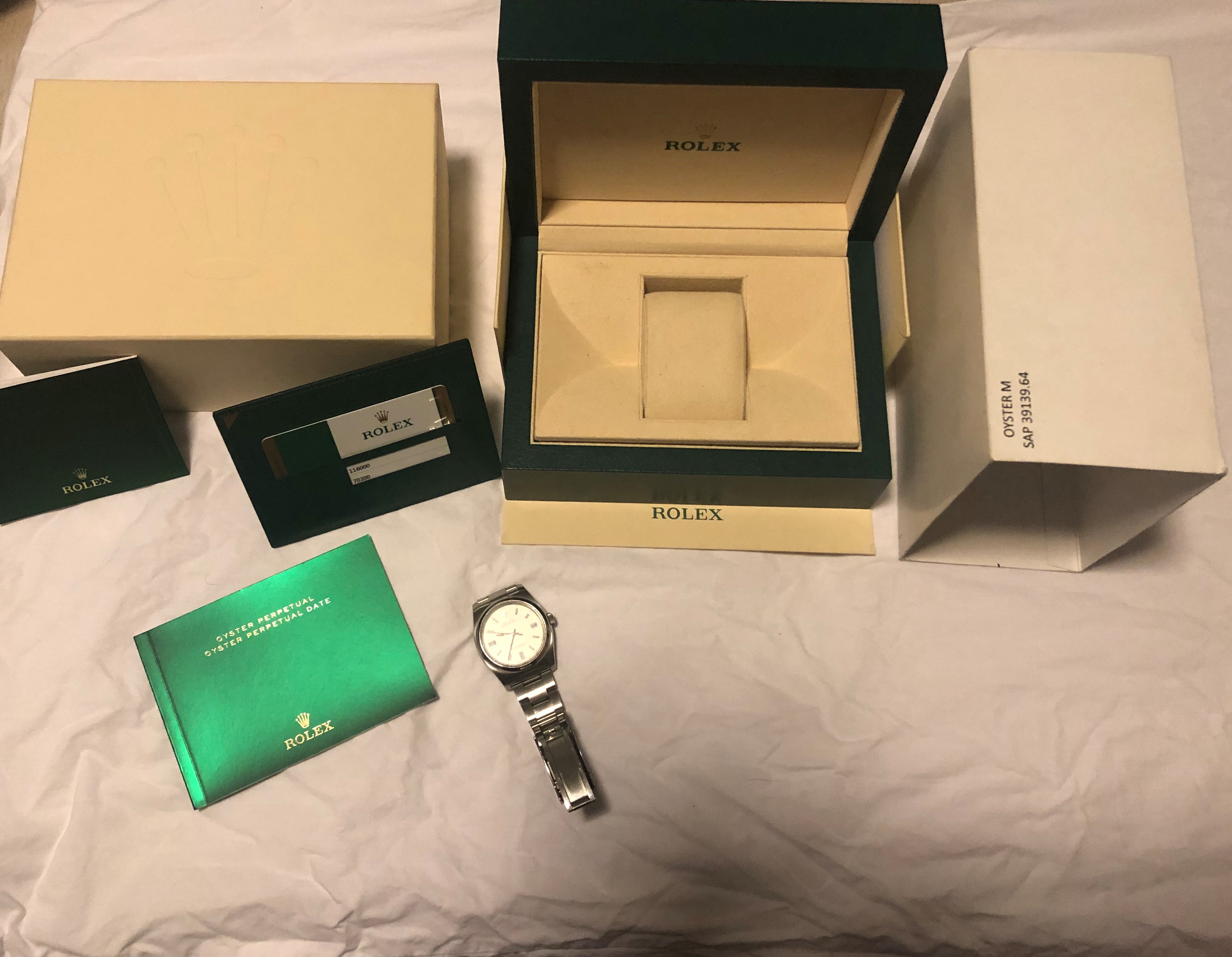 Rolex oyster clearance m sap 39139.64