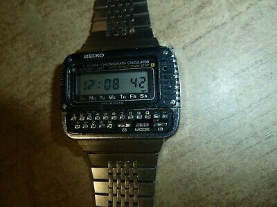 Vintage Seiko lcd calculator watch C439-5000 from 1980