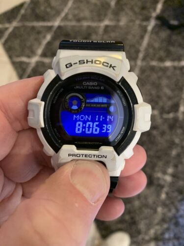 Casio G Shock GWX 8900B 3279 Tough Solar Men s Black White Glide Watch WatchCharts Marketplace