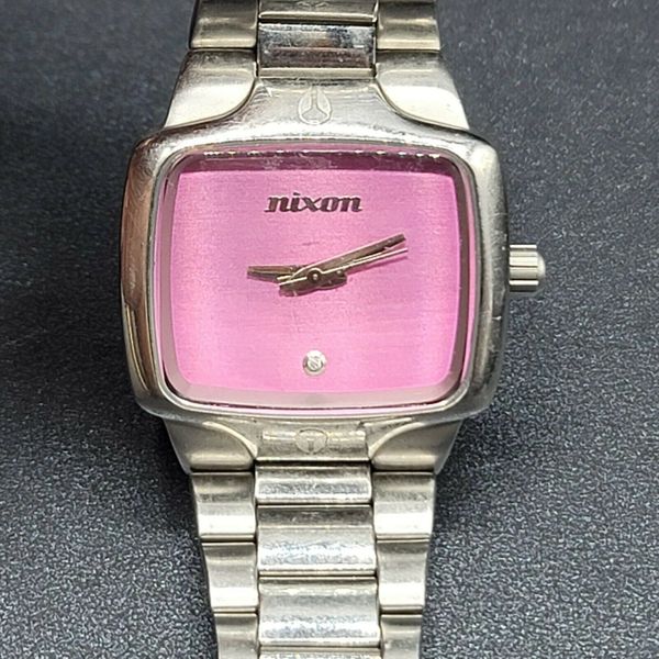 Nixon Ladies Watch The Small Player VIP Pass Pink Dial  display picture 2