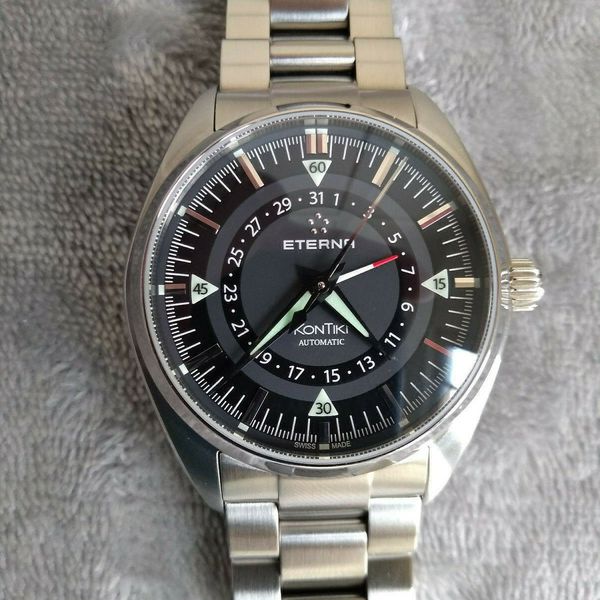 Eterna KonTiki Four-Hands Date Automatic Stainless Steel | WatchCharts