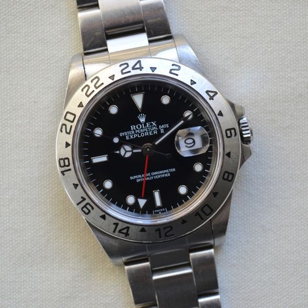 FS: Rolex Explorer II ref. 16570 Complete Set Black Dial Great ...