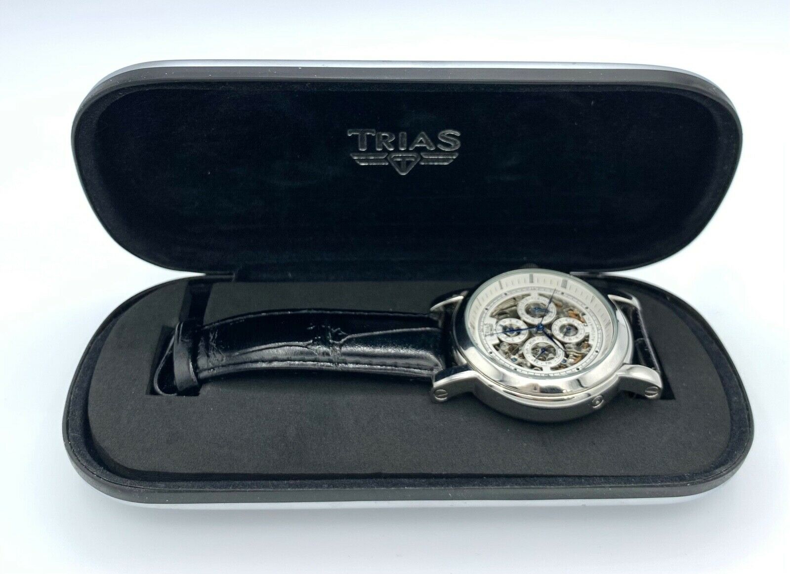 Trias T21405-13 Automatic Mens Watch Leather Watch Band with