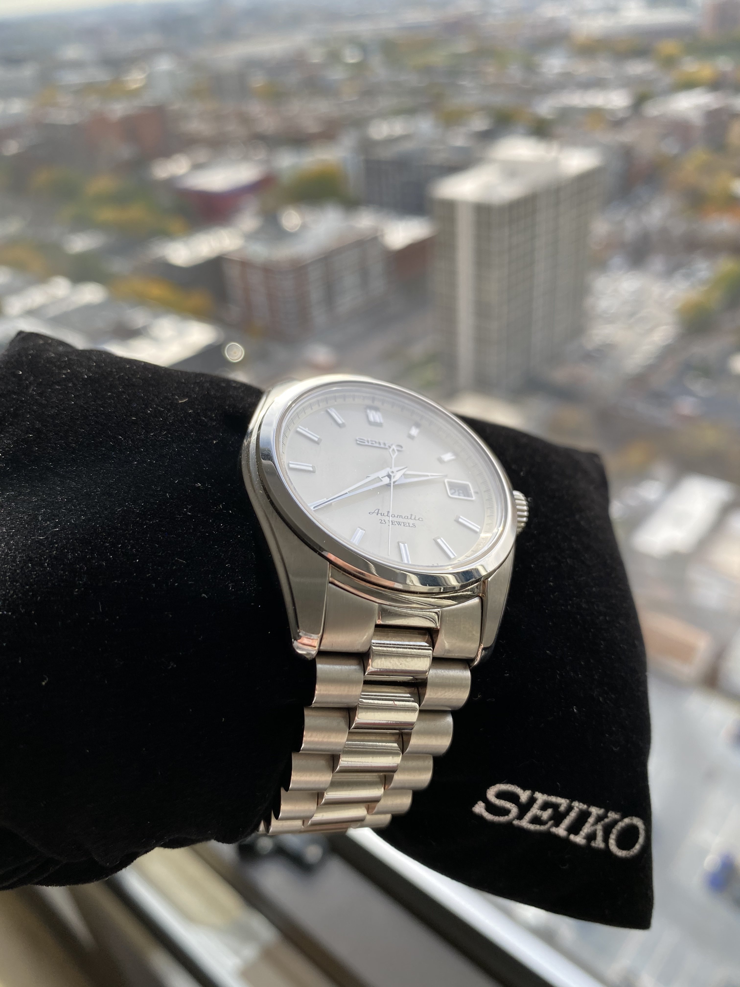 FS] Seiko Sarb035 Uncle Seiko president bracelet Fluco leather - Main Image