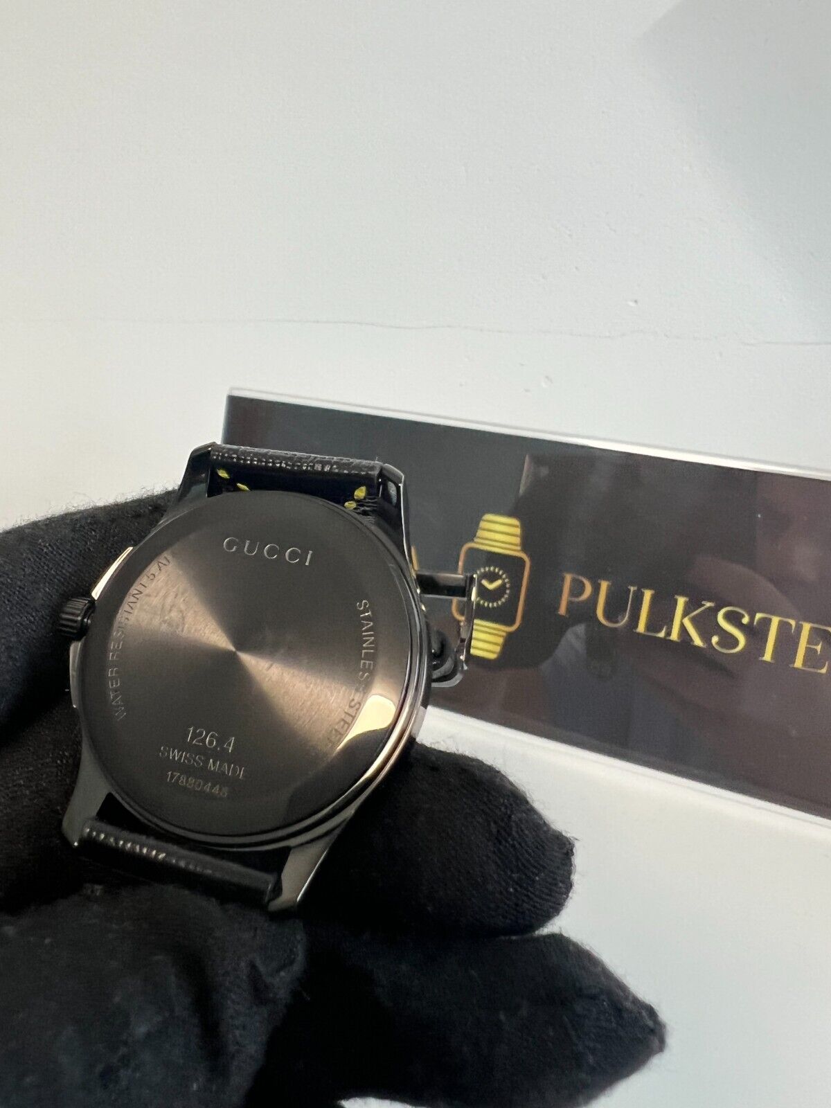 GUCCI Ghost G-Timeless Black and Yellow Dial Men's Watch