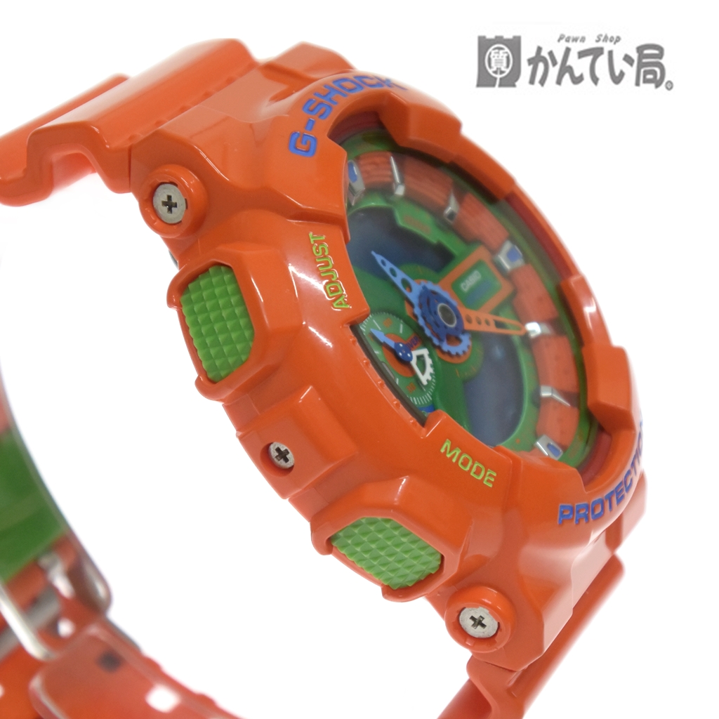 CASIO G-SHOCK GA-110A Hyper Colors Orange Green Blue Casio G-Shock