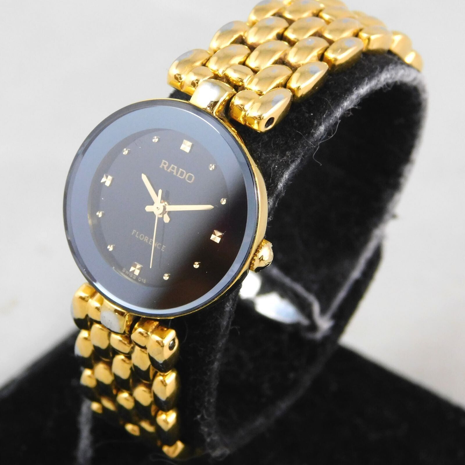 RADO FLORENCE 318.3745.2 BLACK DIAL WOMEN'S VINTAGE WATCH