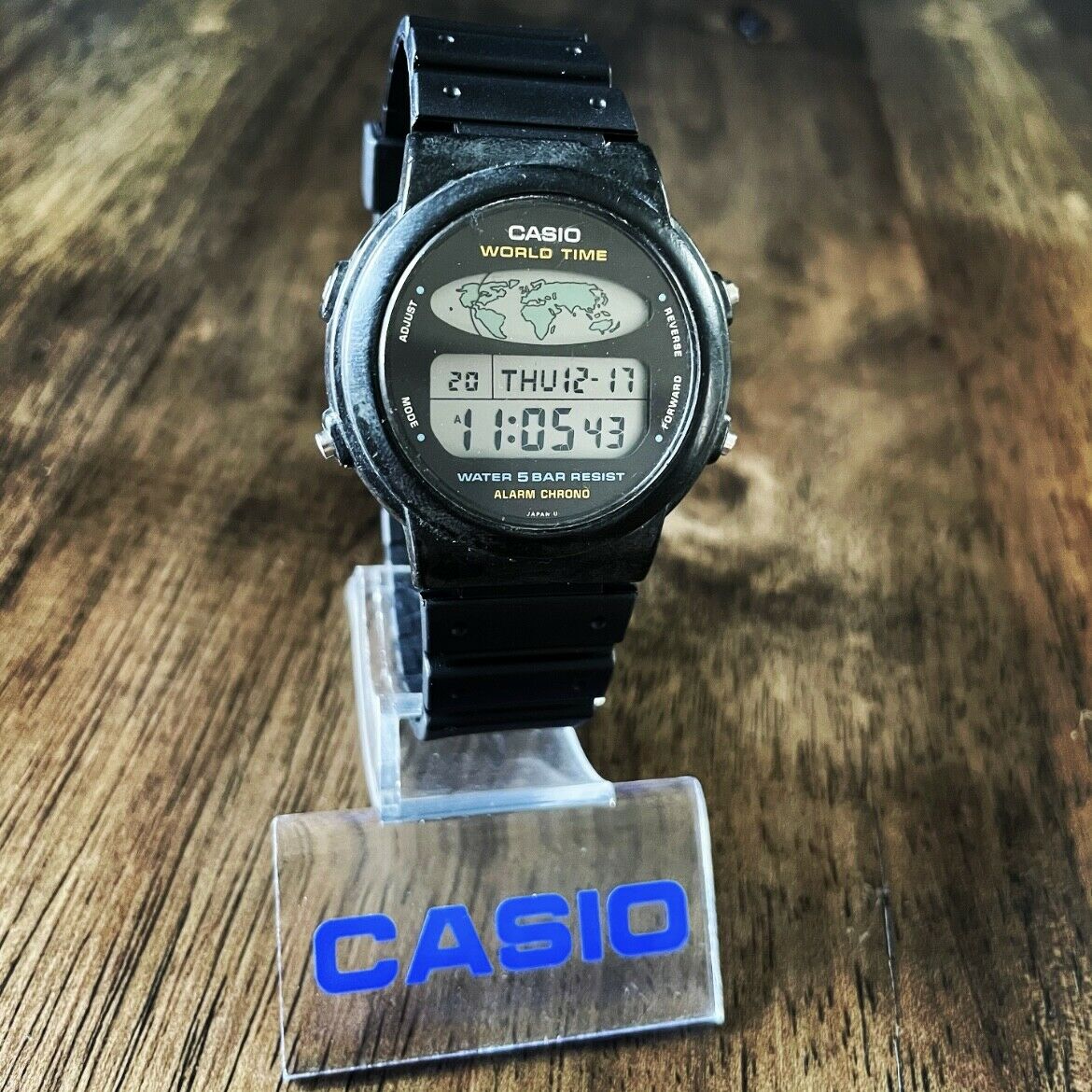 RARE Vintage 1989 Casio W-60U Digital World Time Watch Made in