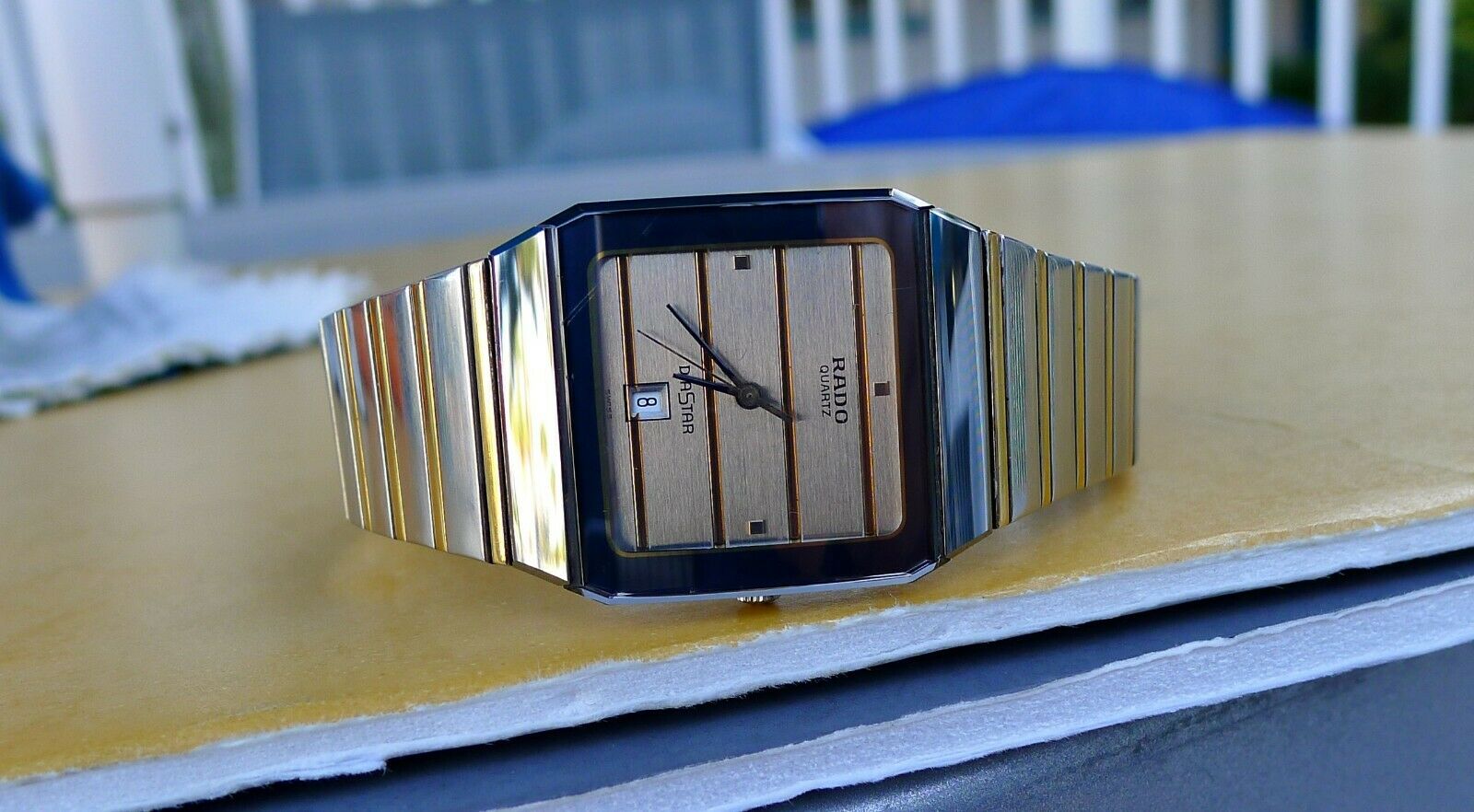MEN'S RADO VINTAGE DIASTAR TWO-TONE GOLD QUARTZ WATCH 152.0202.3