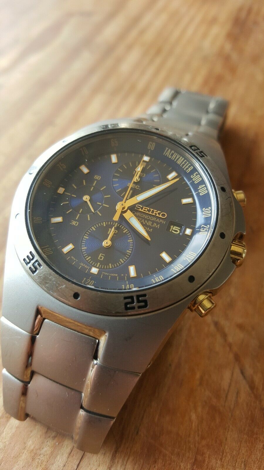 Seiko 7T92-0ED0 Titanium Chrono Herrenuhr | 10ATM | Armbanduhr sale |