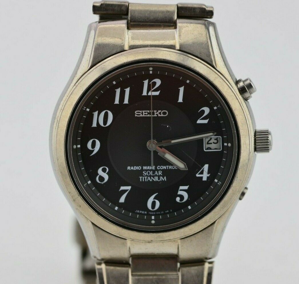 K099 Vintage Seiko Radio Wave Control Titanium Solar Watch K099 Vintage Seiko Radio Wave Control Titanium Solar Watch
