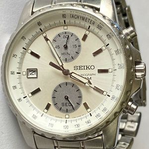 Vintage Mens Seiko Chronograph Quartz Watch 7T94-0AH0 | WatchCharts