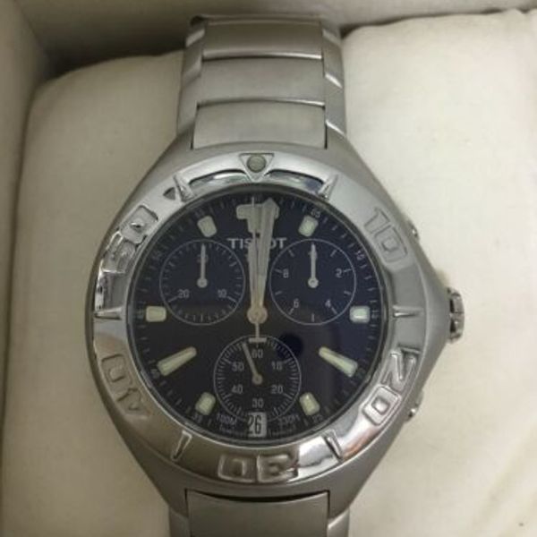 Swiss watch Tissot s462/562 quartz chronograph sapphire crystal 30074 ...