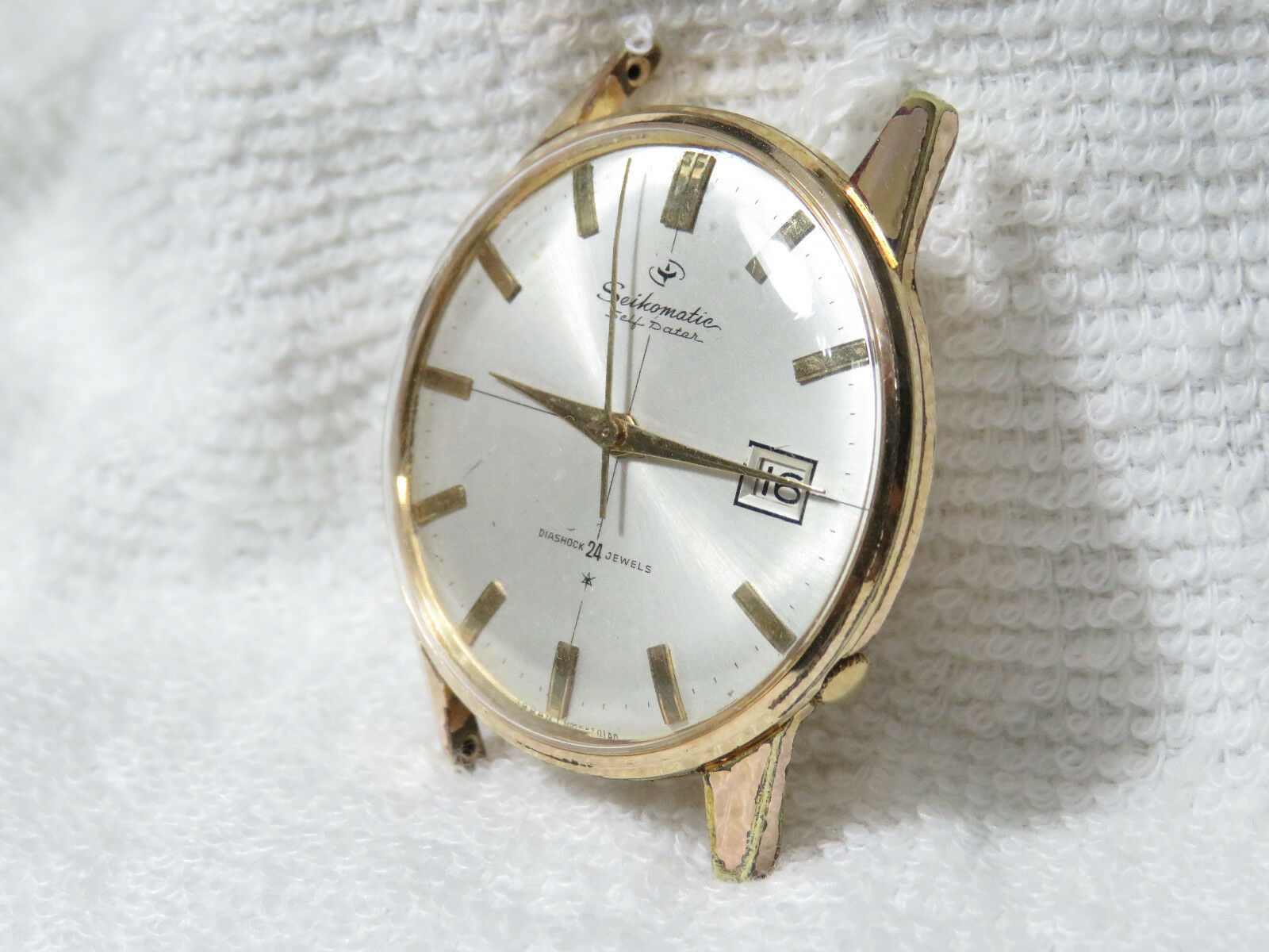 Seikomatic Self Data 15022E 自動巻 24石 腕時計 VINTAGE SEIKO SEIKOMATIC SELF DATER 15022e MENS WATCH JAPAN