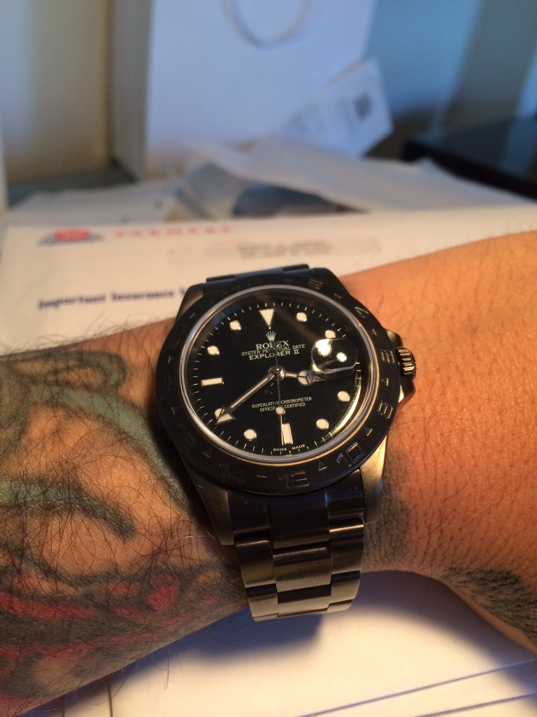 For Sale Rolex Explorer II PVD Matte Black 16570 D series