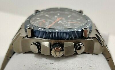 Bulova Precisionist Chronograph Gray Tone Stainless Steel Men s