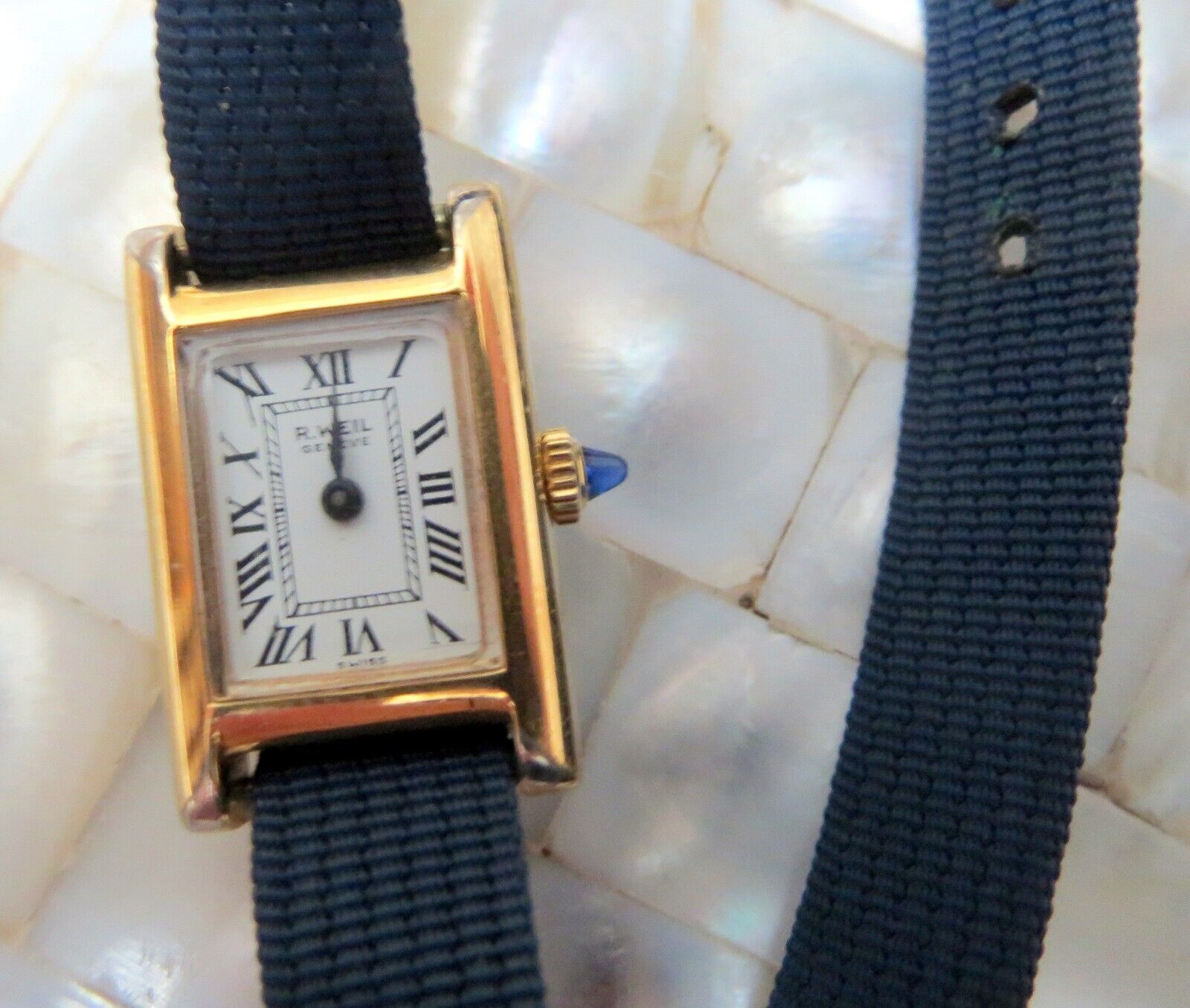 Raymond Weil Gold Plated hand winding ladies watch 1980s working