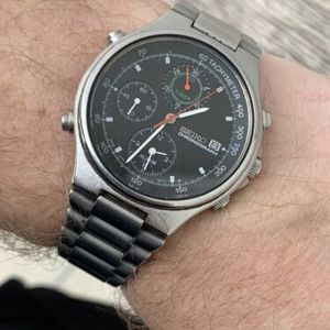 Rare 1988 Vintage JDM Seiko SBBR003 7T42-6A10 “Speedmaster” Quartz
