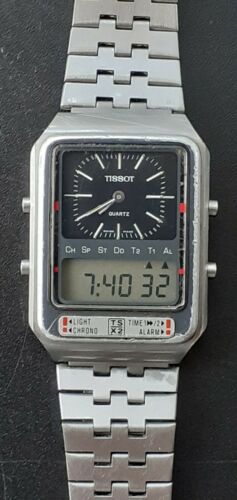 Vintage Tissot TSX2 Analog Digital watch rare and hard to find