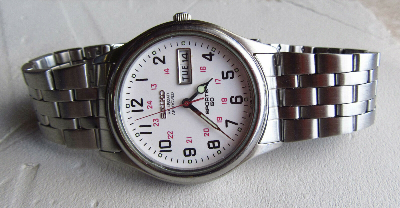 Seiko Sports SGG531 7N43-9A00 Railroad Approved Wrist Watch -- FOR  PARTS/REPAIR | WatchCharts