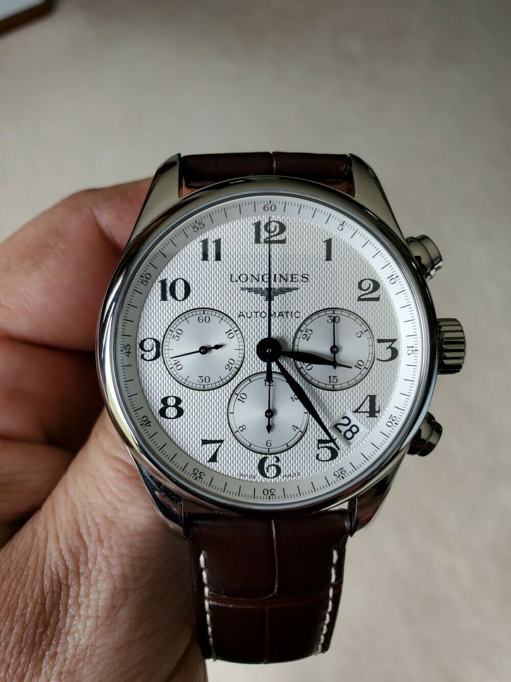Longines Master Collection Chronograph L2.693.4.78.3 with Longines Master Collection Chronograph L2.693.4.78.3 with