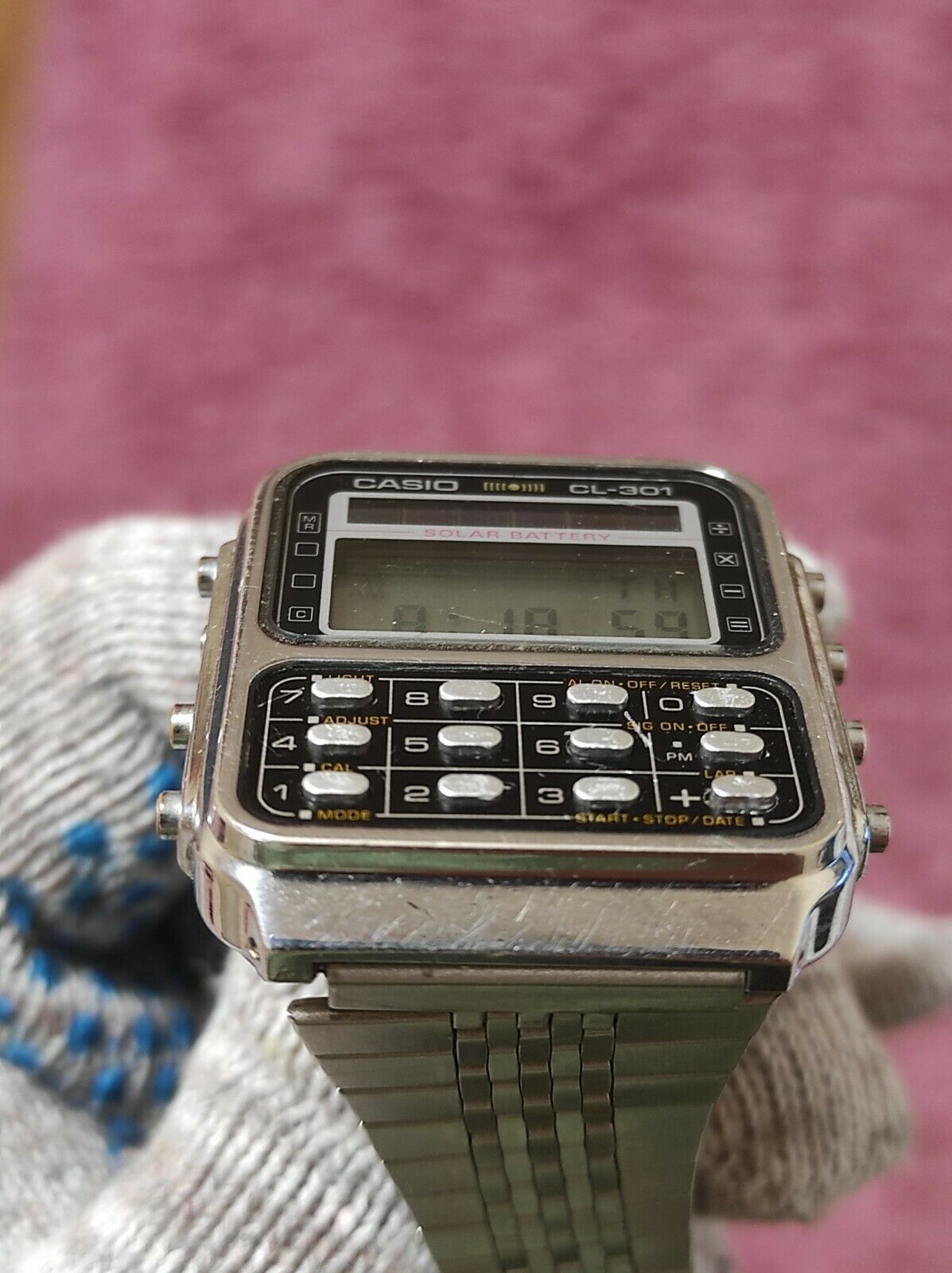 RARE Casio CL-301 Calculator Solar Battery Watch Module 243