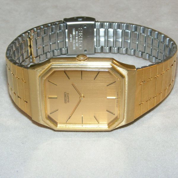 Vintage Seiko 8620-5160 Rectangle Gold Tone Men's Dress Watch | WatchCharts