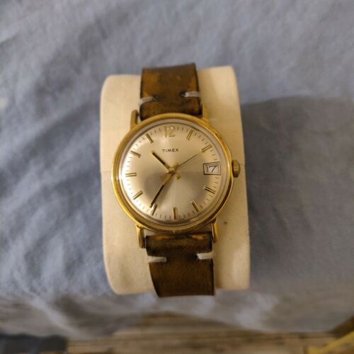 Vintage 1978 Timex Marlin Gold Toned Wind Up Watch with date 16560-10578 |  WatchCharts
